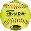 Worth 12" Super Gold Dot WSL Slowpitch Softballs (Dozen): YS44WSLS