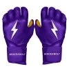 Bruce Bolt PREMIUM PRO Long Cuff Batting Gloves: Purple 1 Bruce Bolt PREMIUM PRO Long Cuff Batting Gloves: Purple