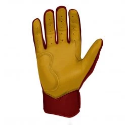 Bruce Bolt PREMIUM PRO Short Cuff Batting Gloves: Maroon Gear