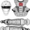 Rawlings Adult White/Silver VELO 2.0 Catcher's Gear Box Set: CSV2A-W/SIL