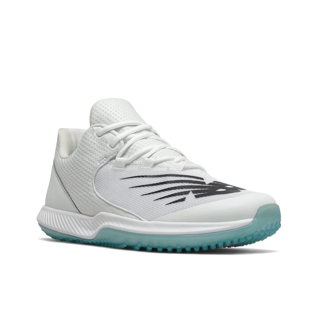 New Balance Footwear New Balance FuelCell 4040 V6 Turf Trainer (White And Black): T4040TW6 6 New Balance Footwear New Balance FuelCell 4040 V6 Turf Trainer (White And Black): T4040TW6