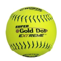 Worth 12" Super Gold Dot Extreme GSL Classic M Softballs (Dozen): UC12CYXTG Gear